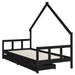 Kinderbedframe Met Lades Massief Grenenhout