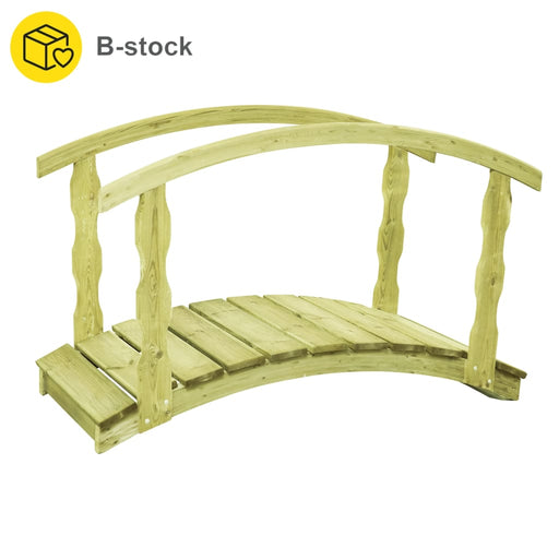 B-Stock Tuinbrug 170X74X105 Cm Geïmpregneerd Massief Grenenhout