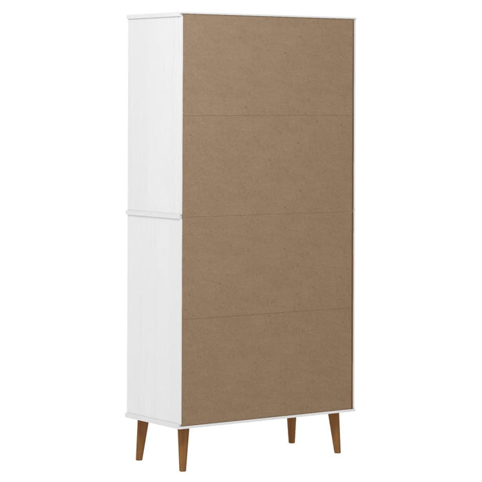 Boekenkast Molde 85X35X170,5 Cm Massief Grenenhout