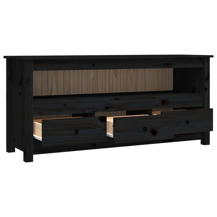 Tv-Meubel 114X35X52 Cm Massief Grenenhout