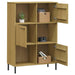 Boekenkast Met Metalen Poten Oslo 90X35X128,5 Cm Hout Bruin