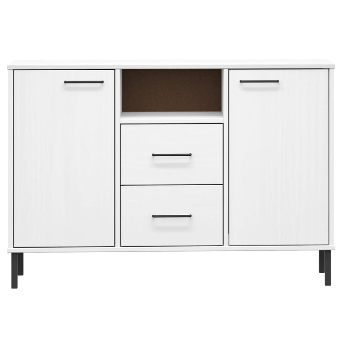 Dressoir Met Metalen Poten Oslo 113X40X77 Cm Grenenhout