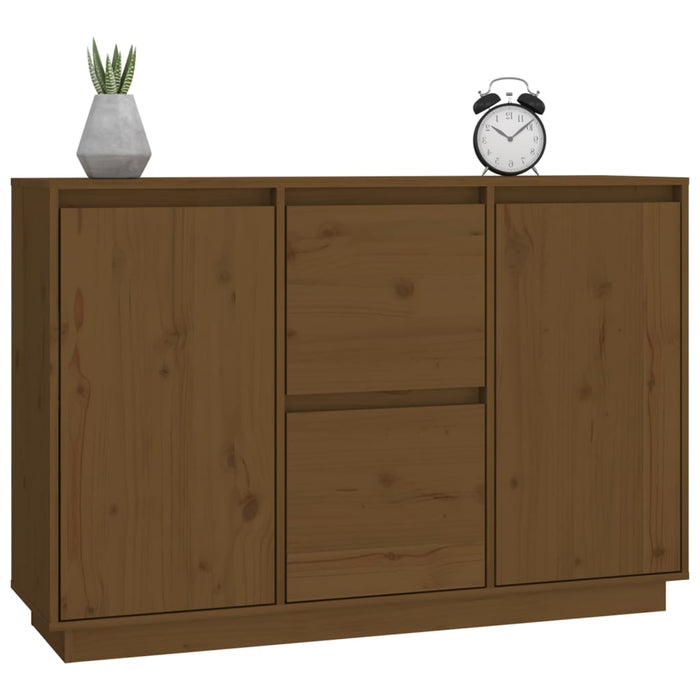 Dressoir 111X34X75 Cm Massief Grenenhout