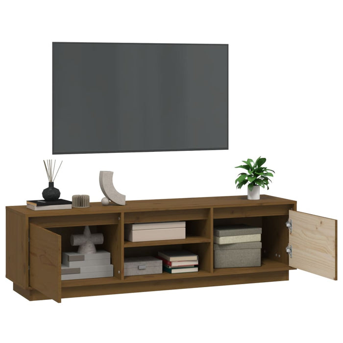 Tv-Meubel 140X35X40 Cm Massief Grenenhout