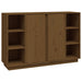 Dressoir 120X35X80 Cm Massief Grenenhout