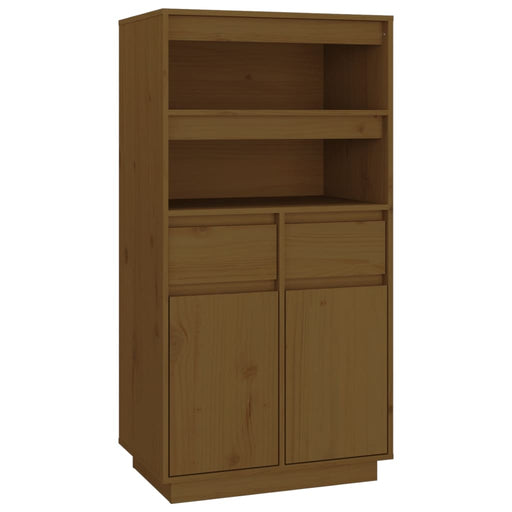 Hoge Kast 60X40X116,5 Cm Massief Grenenhout