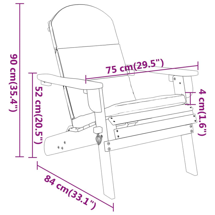 Loungeset Adirondack Massief Acaciahout