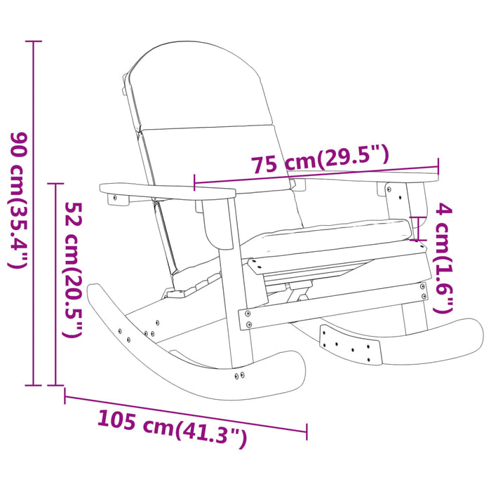 Loungeset Adirondack Massief Acaciahout