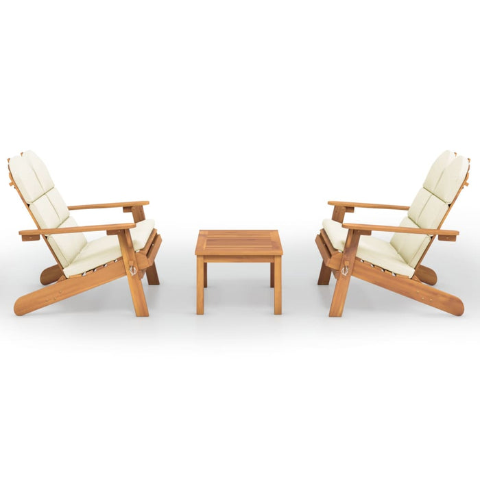 3-Delige Loungeset Adirondack Massief Acaciahout