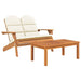 3-Delige Loungeset Adirondack Massief Acaciahout