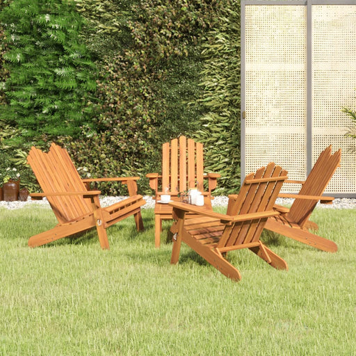 5-Delige Loungeset Adirondack Massief Acaciahout