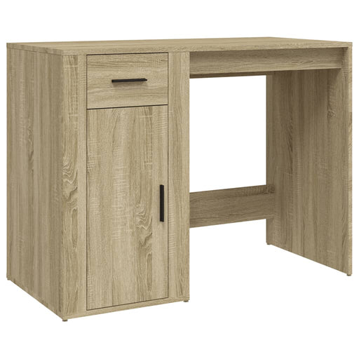 Bureau 100X49X75 Cm Bewerkt Hout Kleurig