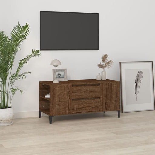 Tv-Meubel 02X44,5X50 Cm Bewerkt Hout