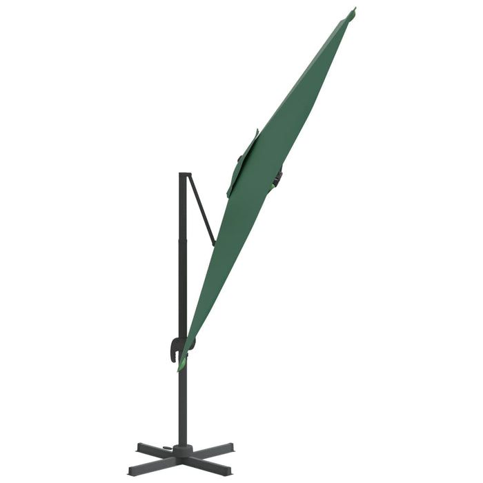 Zweefparasol Met Aluminium Paal 400X300 Cm Groen