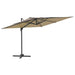 Zweefparasol Met Aluminium Paal 400X300 Cm Taupe