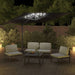 Zweefparasol Met Led-Verlichting 400X300 Cm Zwart