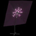 Zweefparasol Met Led-Verlichting 400X300 Cm Bordeauxrood Crème