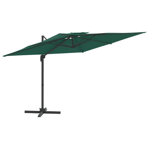 Zweefparasol Met Dubbel Dak 300X300 Cm Groen