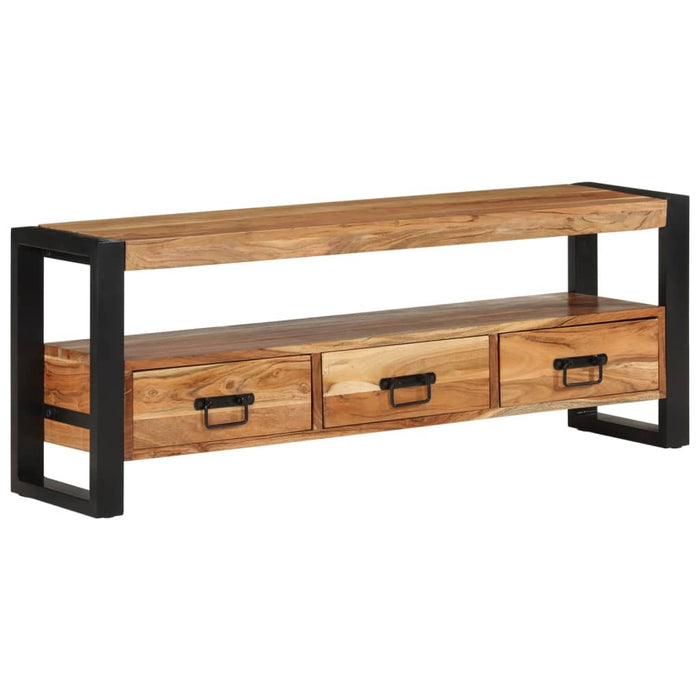 Tv-Meubel 120X30X45 Cm Massief Acaciahout