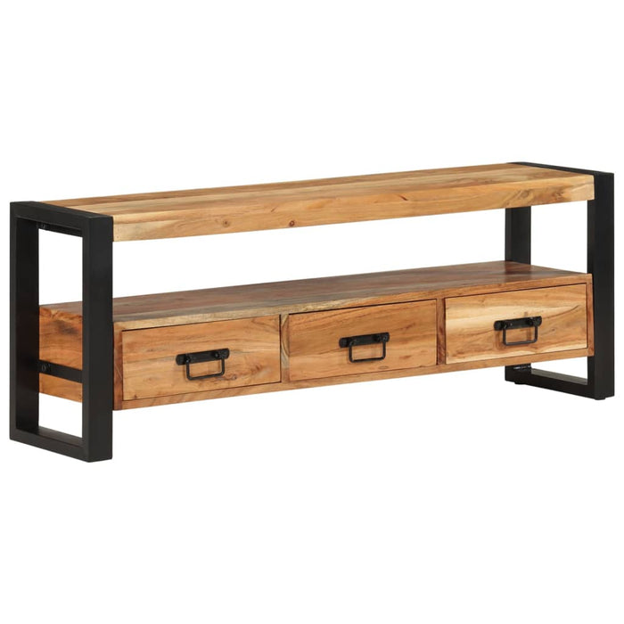 Tv-Meubel 120X30X45 Cm Massief Acaciahout