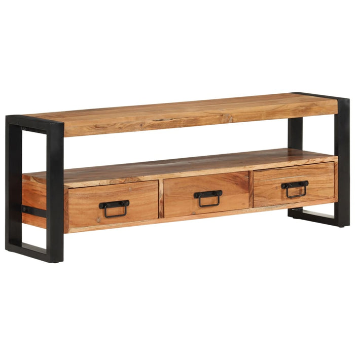 Tv-Meubel 120X30X45 Cm Massief Acaciahout