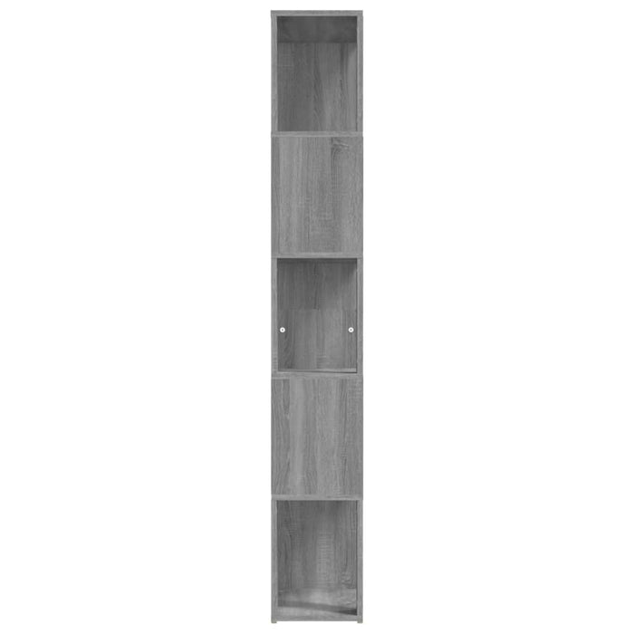 Boekenkast 45X24X160 Cm Bewerkt Hout Eikenkleurig