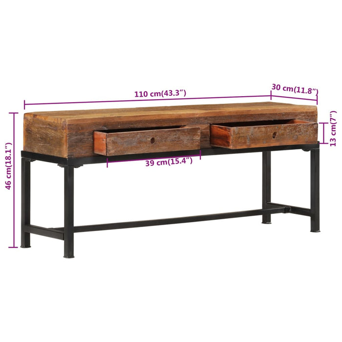 Tv-Meubel Massief Gerecycled Hout