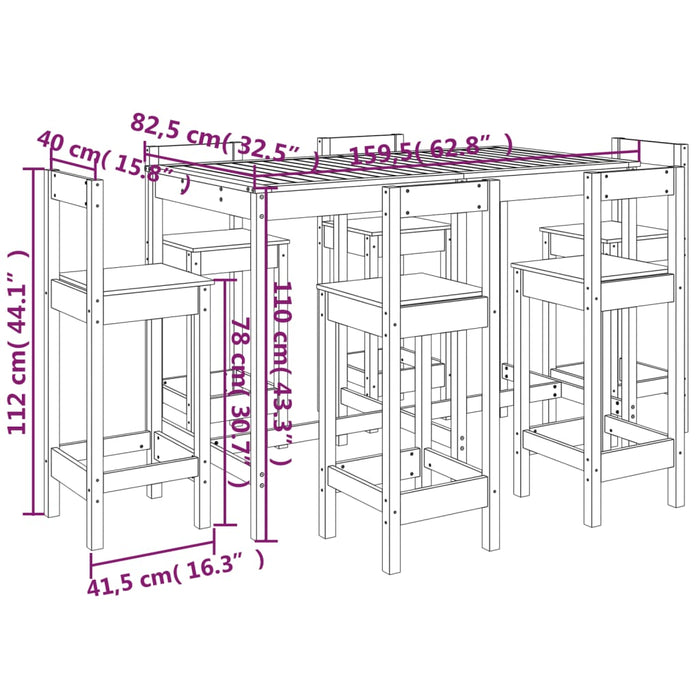 Barset Massief Grenenhout