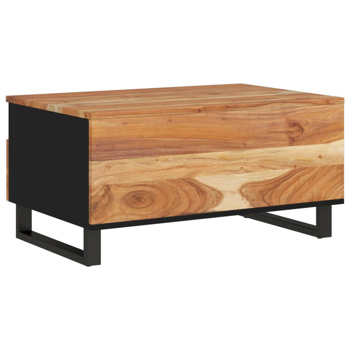 Salontafel 80X54X40 Cm Massief Acaciahout En Bewerkt Hout