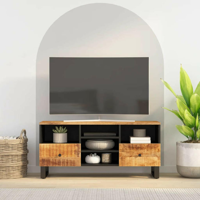 Tv-Meubel 100X33X46 Cm Massief Hout Gerecycled En Bewerkt Hout