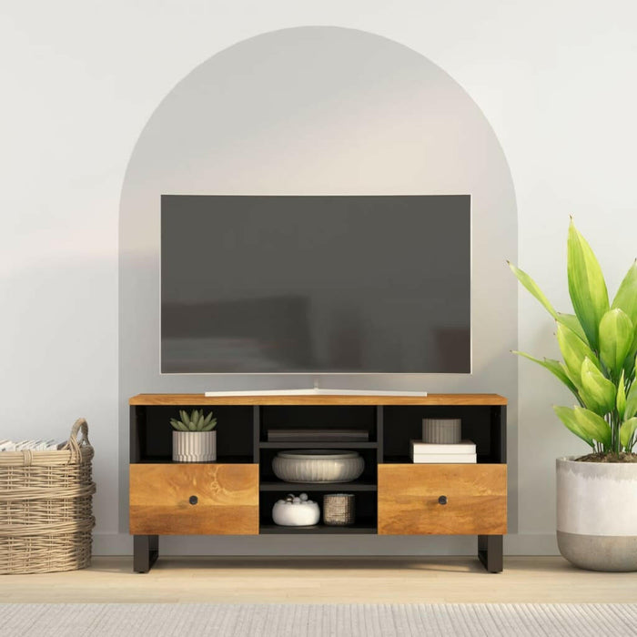 Tv-Meubel 100X33X46 Cm Massief Hout Gerecycled En Bewerkt Hout