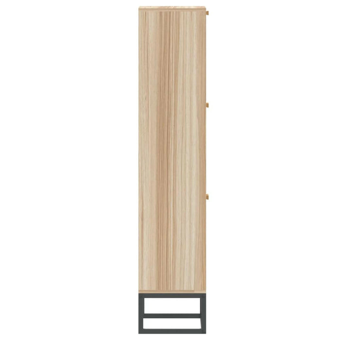 Schoenenkast 52X25X120 Cm Bewerkt Hout