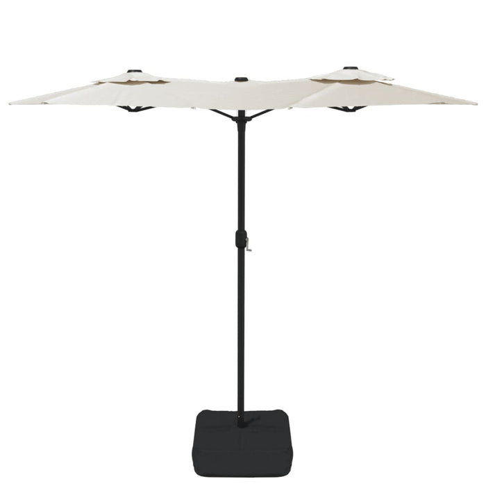 Parasol Dubbel Met Led's 316X240 Cm Zand