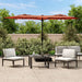 Parasol Dubbel Met Led's 316X240 Cm Zand