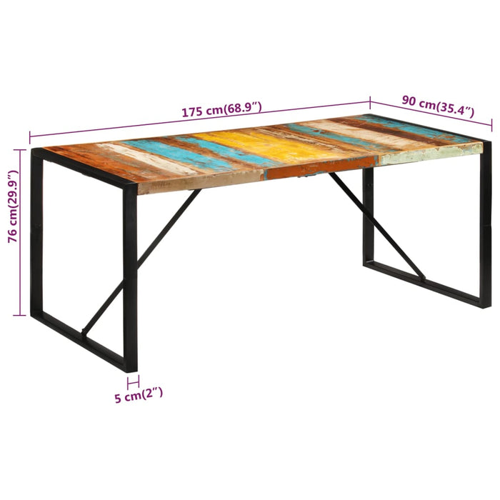 Eettafel Massief Gerecycled Hout