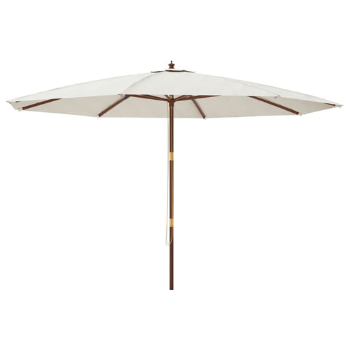 Parasol Met Houten Paal 400X273 Cm Kleurig