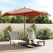 Parasol Met Houten Paal 300X300X273 Cm Azuur