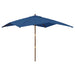 Parasol Met Houten Paal 300X300X273 Cm Azuur