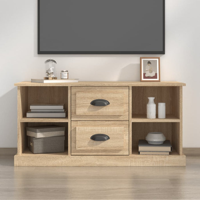 Tv-Meubel 99,5X35,5X48 Cm Bewerkt Hout