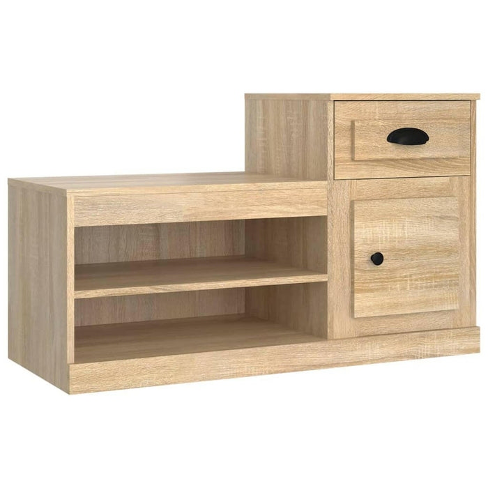 Schoenenkast 100X42X60 Cm Bewerkt Hout Sonoma Eikenkleurig