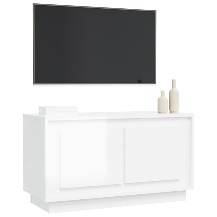 Tv-Meubel 80X35X45 Cm Bewerkt Hout