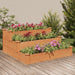 Plantenbak Verhoogd 120X120X56 Cm Massief Vurenhout Bruin