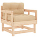 -Delige Loungeset Met Kussens Massief Teak