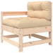 -Delige Loungeset Met Kussens Massief Teak