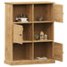 Boekenkast Vigo 90X35X114,5 Cm Massief Grenenhout