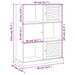 Boekenkast Vigo 90X35X114,5 Cm Massief Grenenhout