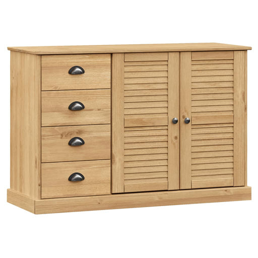 Dressoir Met Lades Vigo 113X40X75 Cm Massief Grenenhout