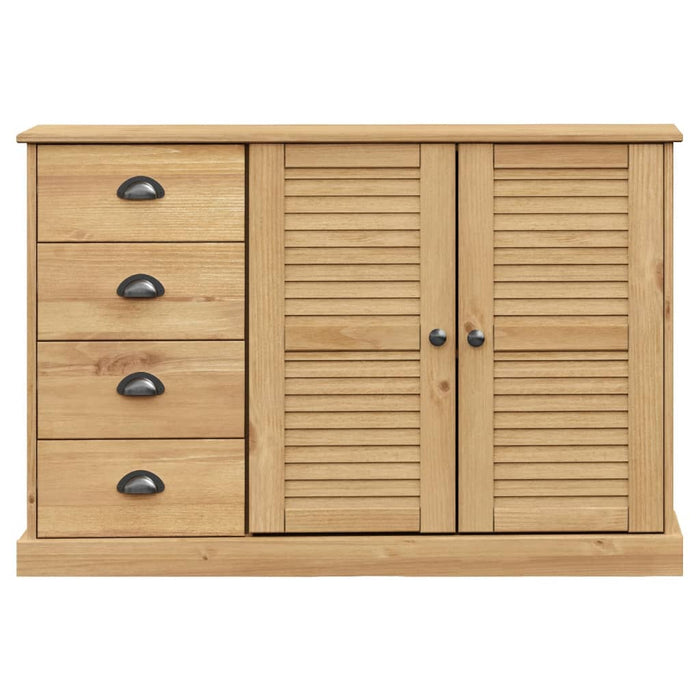 Dressoir Met Lades Vigo 113X40X75 Cm Massief Grenenhout