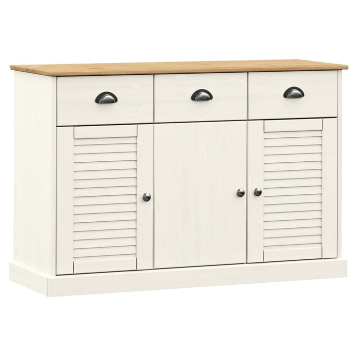 Dressoir Met Lades Vigo 113X40X75 Cm Massief Grenenhout