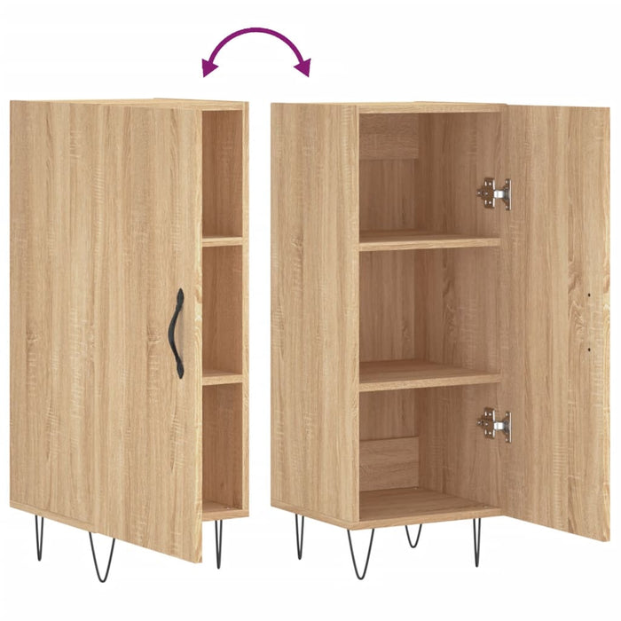 Dressoir 34,5X34X90 Cm Bewerkt Hout